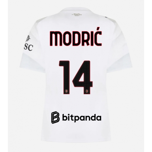 AC Milan Luka Modric #14 Maglia Gara Trasferta Repliche 2026-27 Donna Maniche Corte AC Milan Luka Modric #14 Maglia Gara Trasferta Repliche 2026-27 Donna Maniche Corte